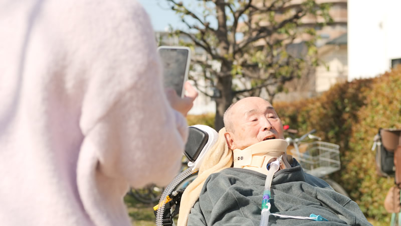 桜と電車